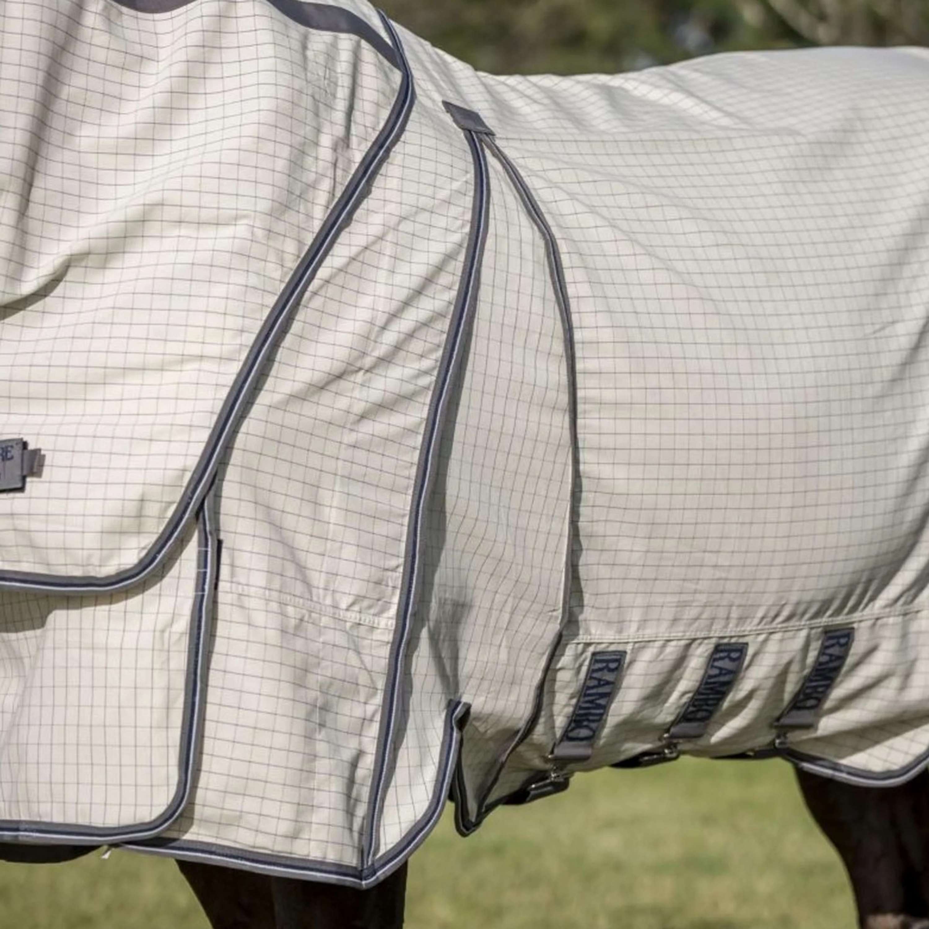 Rambo Optimo Supreme Summer Sheet Plus Navy check/Thunderstorm Grey/Si
