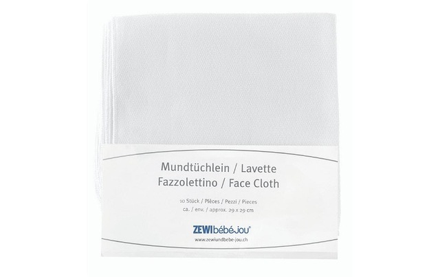 ZEWI bébé-jou Schnuffeltuch »29 cm x 29 cm 10 Stück« 10 Stk. tlg.