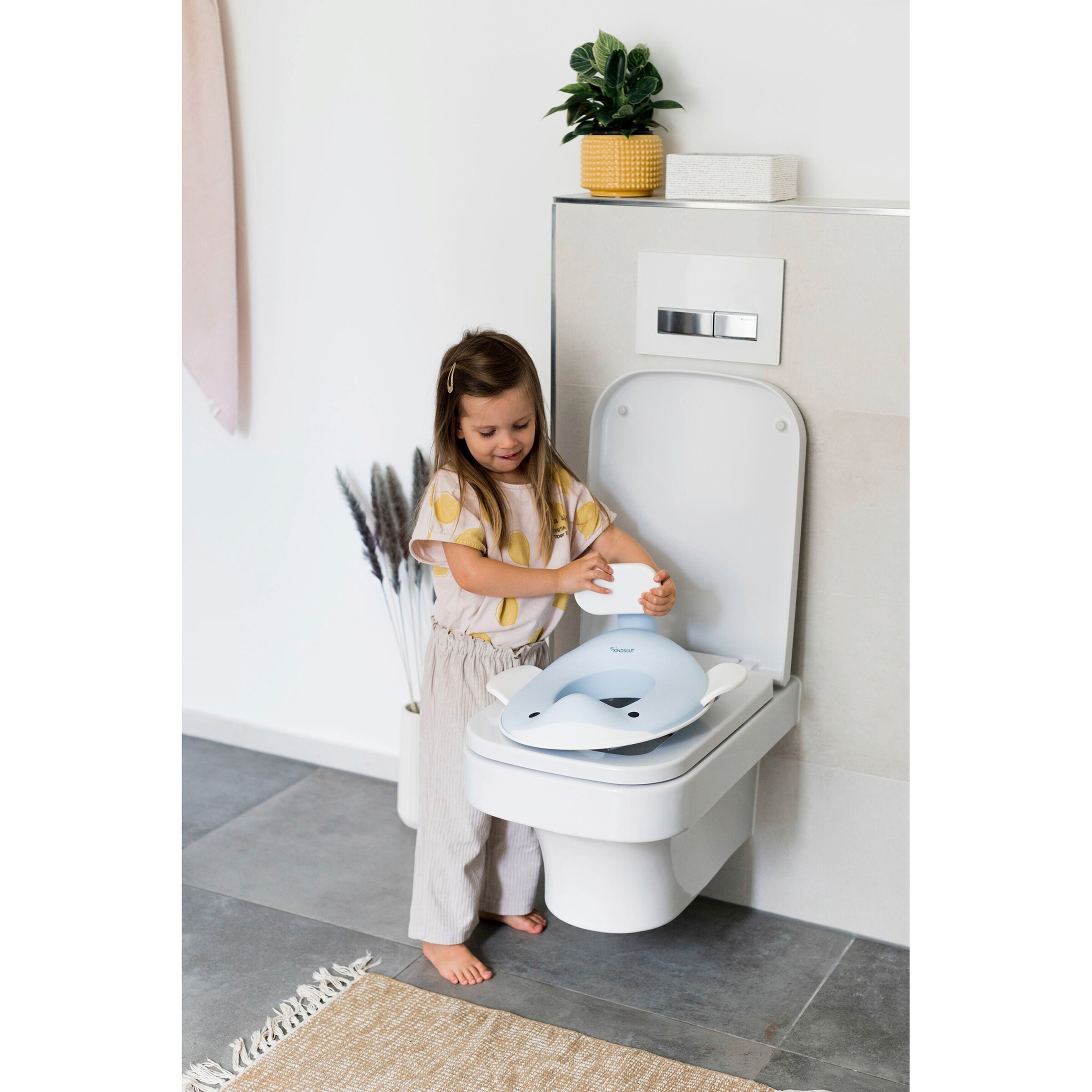 Kindsgut Toilettensitz Wal hellblau