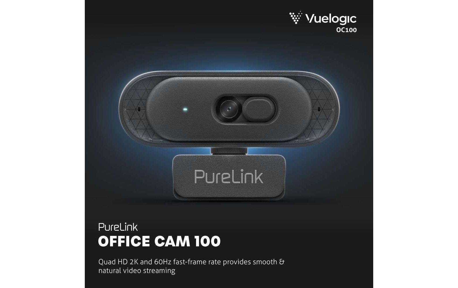Webcam Vuelogic 2K Quad HDHochauflösende 2K QHD-Webcam – Kristallklare Video- und Audioqualität