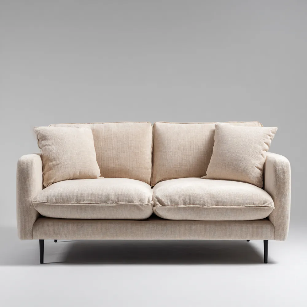 2-Sitzer-Sofa Stoffbezug 150x85x75 cm – Beige – Modernes Design