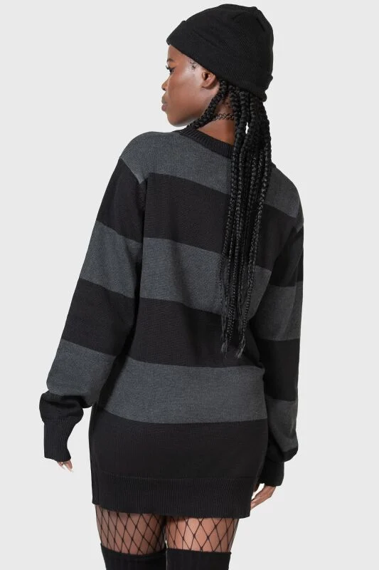 Vampurr Stripe Jumper  | THE VAMPURR by KILLSTAR Pull tricoté