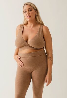 Boob Merino Ull-bh, Brown Melange