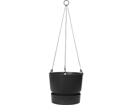 Hanglamp elho Greenville Ø 24 cm zwart kunststof
