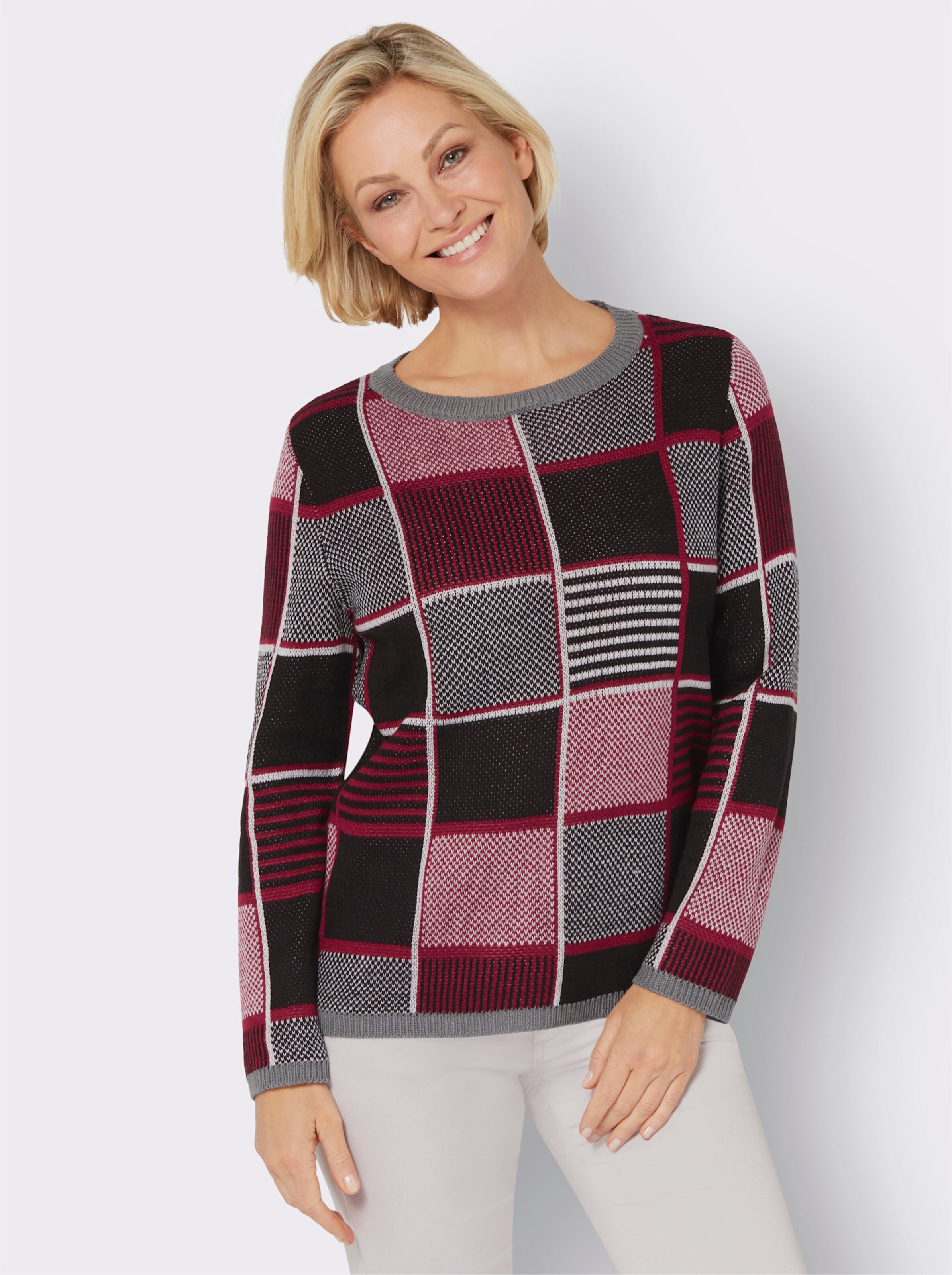 Jacquard-Pullover