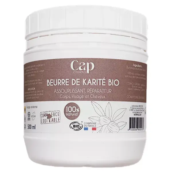 Bálsamo de Manteiga de Karité Orgânica Cap Cosmetics 500ml