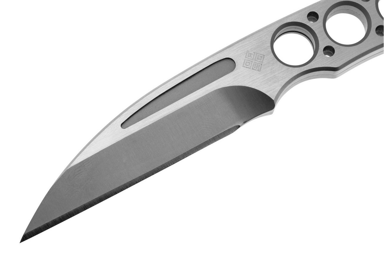 Ocaso Duo Desk Knife 80DKW Wharncliffe, With Stand, vaste bureaumessen, Wes Crawford design