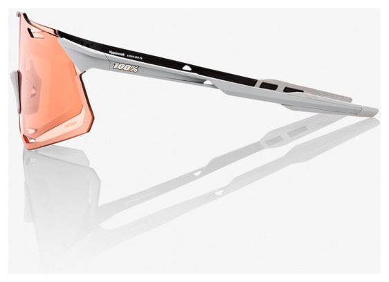 Lunettes 100% Hypercraft Gris / Verre Hiper Rouge Corail