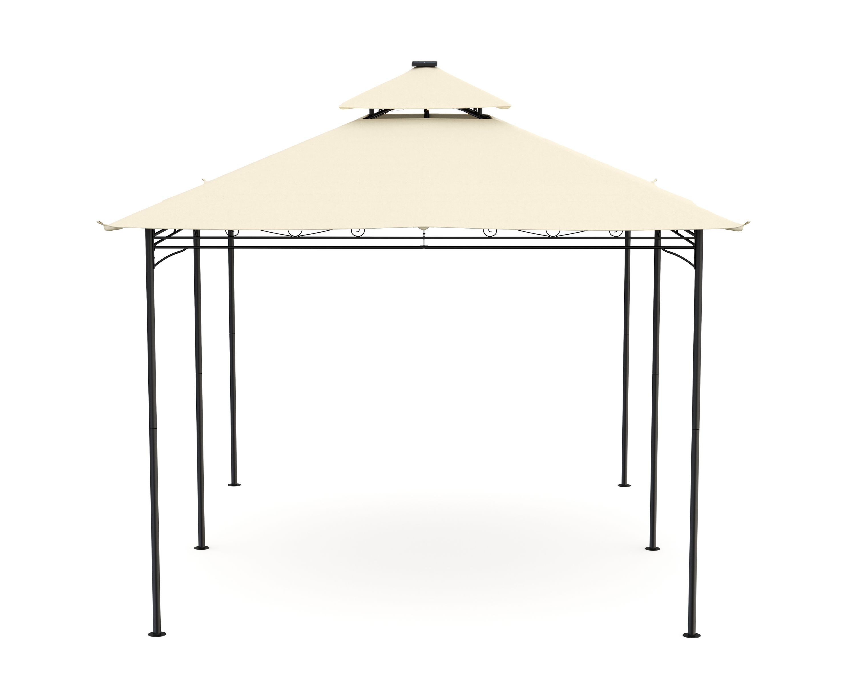 Dach Gartenpavillon LED ROYAL 4 x 3 m beige