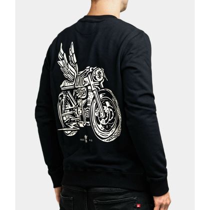 Sweat Pando Moto JOHN WING - Noir