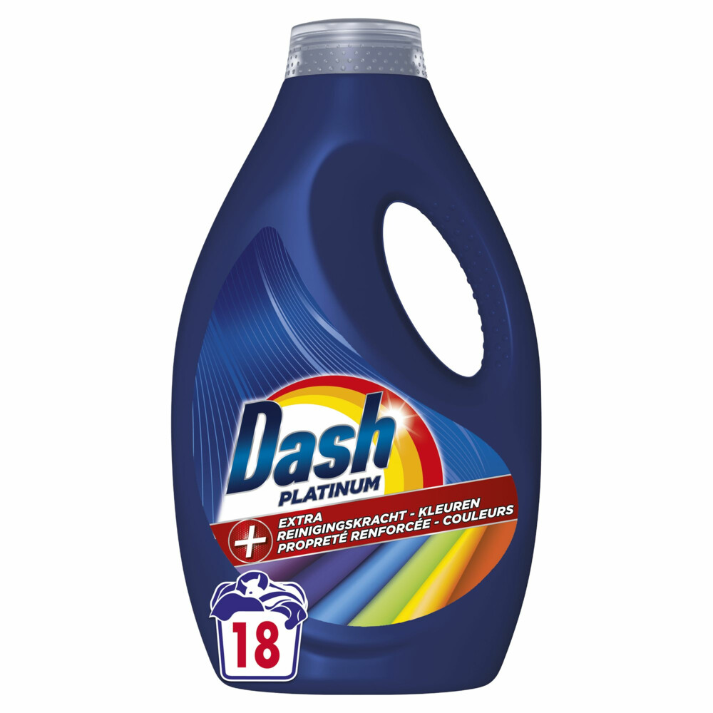 Dash Vloeibaar Wasmiddel Platinum Color 18 Wasbeurten810 ml