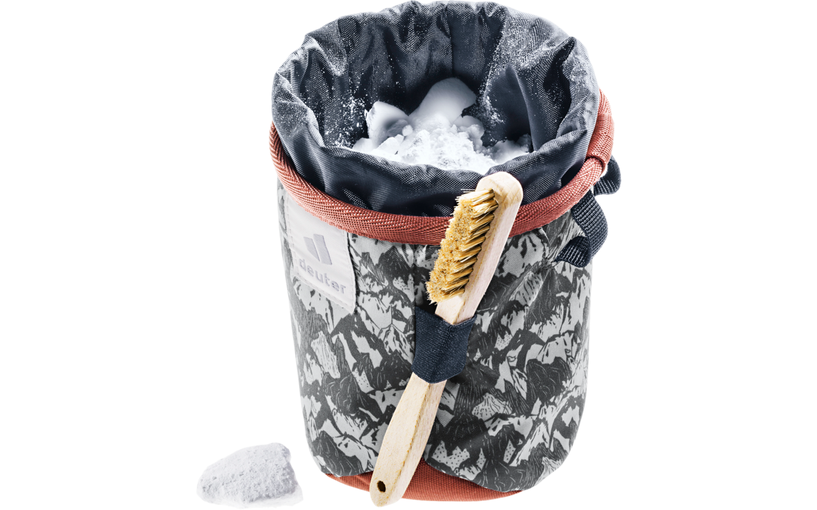 Deuter Gravity Chalk Bag I Klettertasche 0,8 Liter redwood scratches graphite