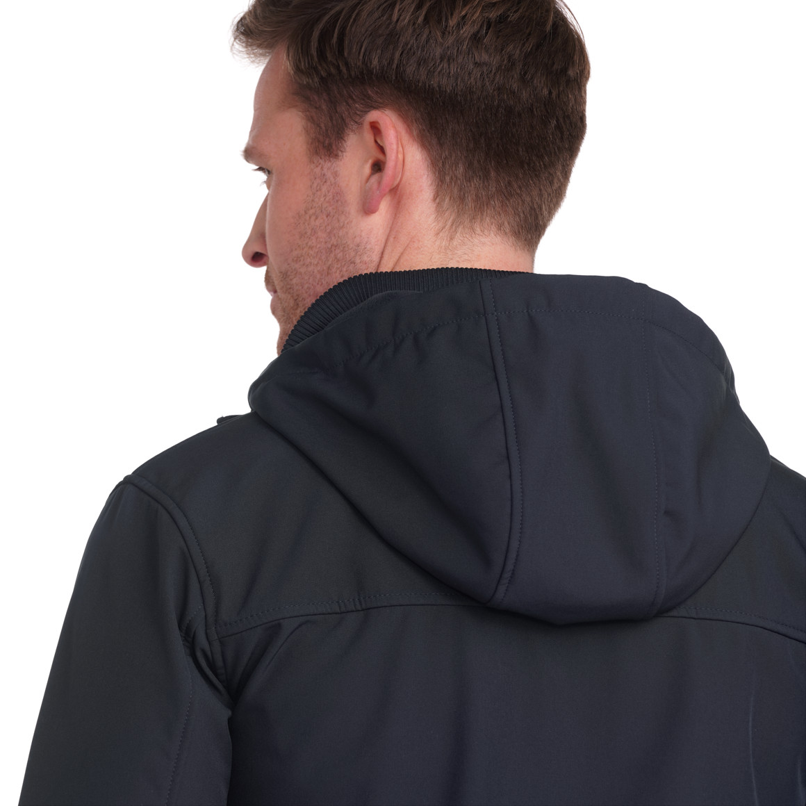 VanVaan Denim Herren Softshell-Jacke mit Kapuze dunkelblau