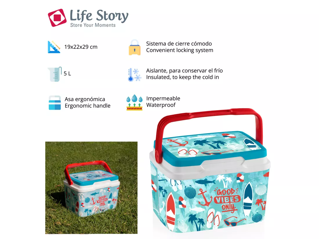 Réfrigérateur life story 5l good vibes