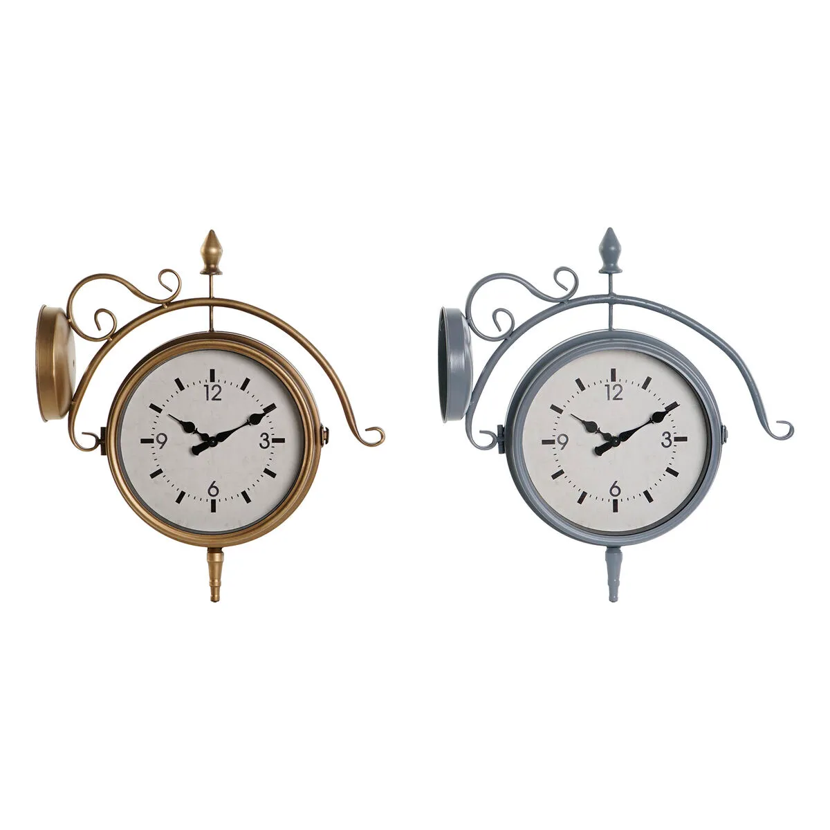 DKD Home Decor Horloge Murale Traditionnelle