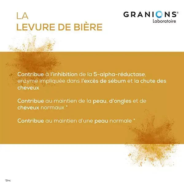 Levedura de cerveja Granions, 60 cápsulas