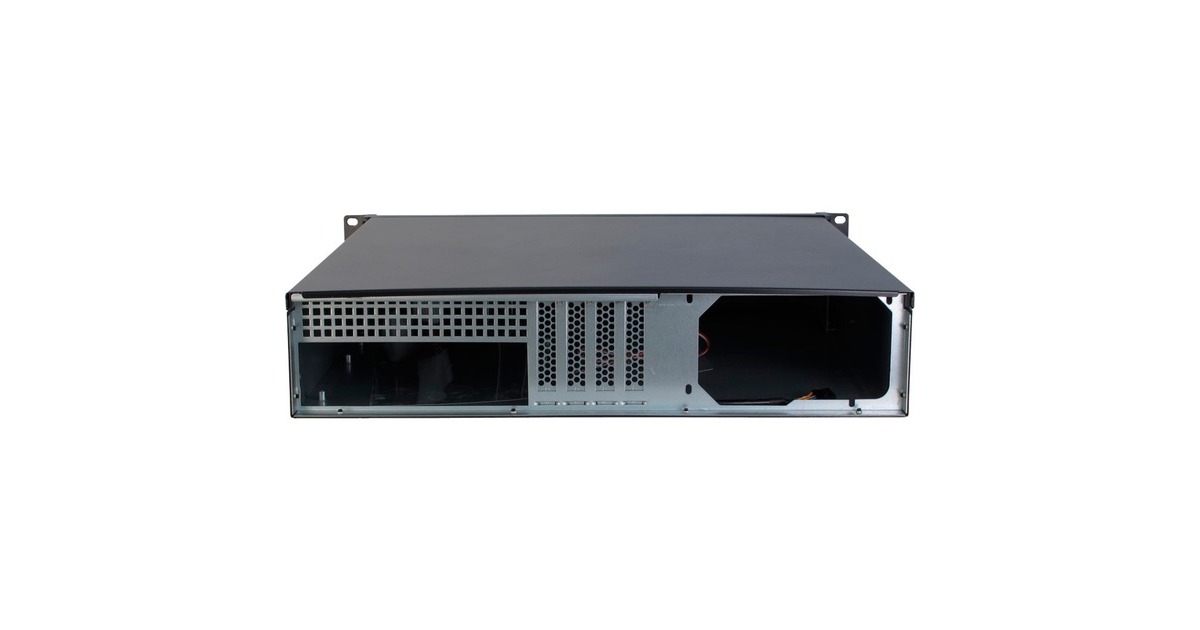 Inter-Tech2U-2098-SK rack behuizing  (Zwart | 2x USB-A)