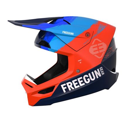 Casque cross Shot by Freegun XP-4 - SHADE 2023 - Bleu / Orange