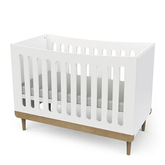 Scandinave Lit   Blanc / Chêne        60 x 120 cm   de               CBA Meubles