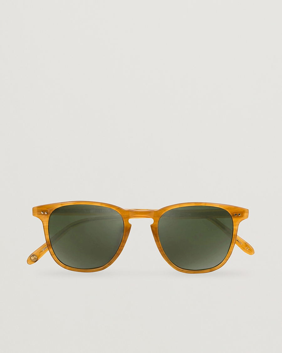 Garrett Leight Brooks 47 Sunglasses Butterscotch/Green Polarized