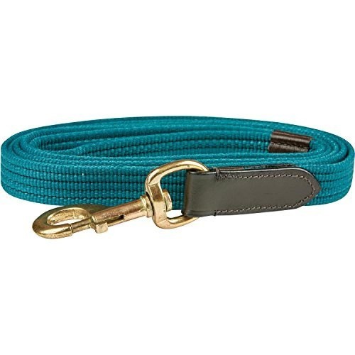 Cordão de segurança com apliques de couro Verde-caçador/Marrom