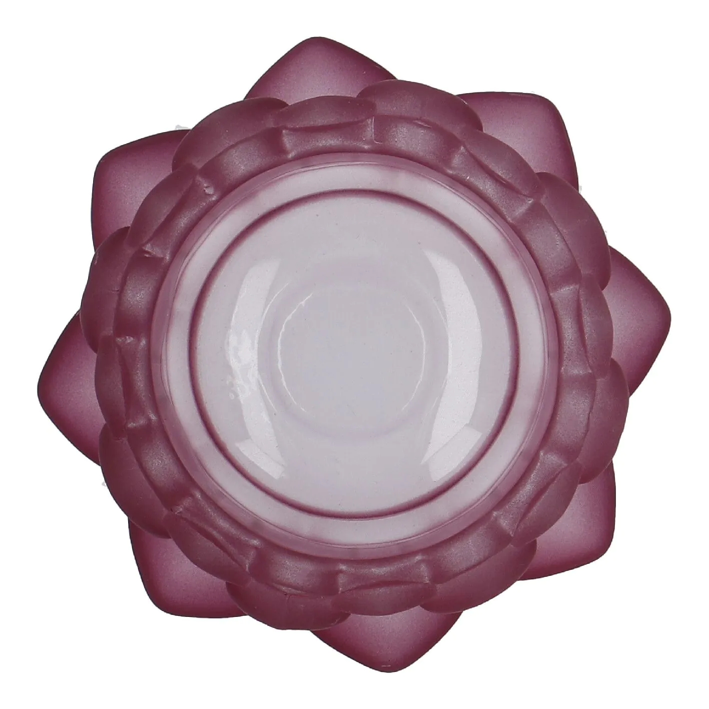 Teelichthalter Lotus, lila, 9 x 4.3 cm