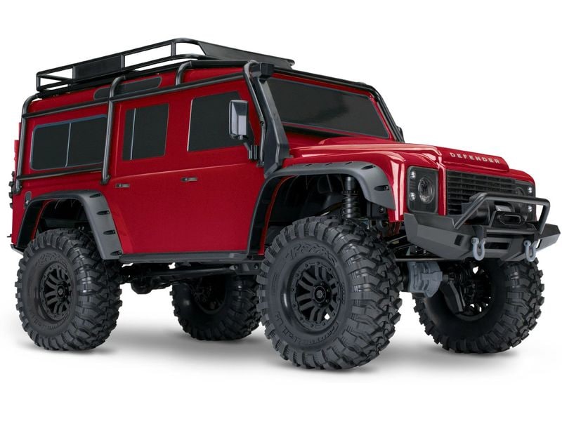 Traxxas Scale Crawler Land Rover Defender D110, Rot ARTR, 1 Off-Road Model im Massstab 1:10
