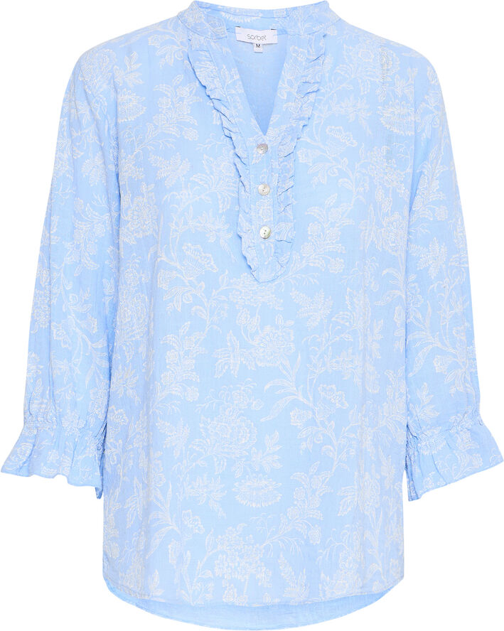 Sorbet SBALEXA F 3/4 BLOUSE Cerulean