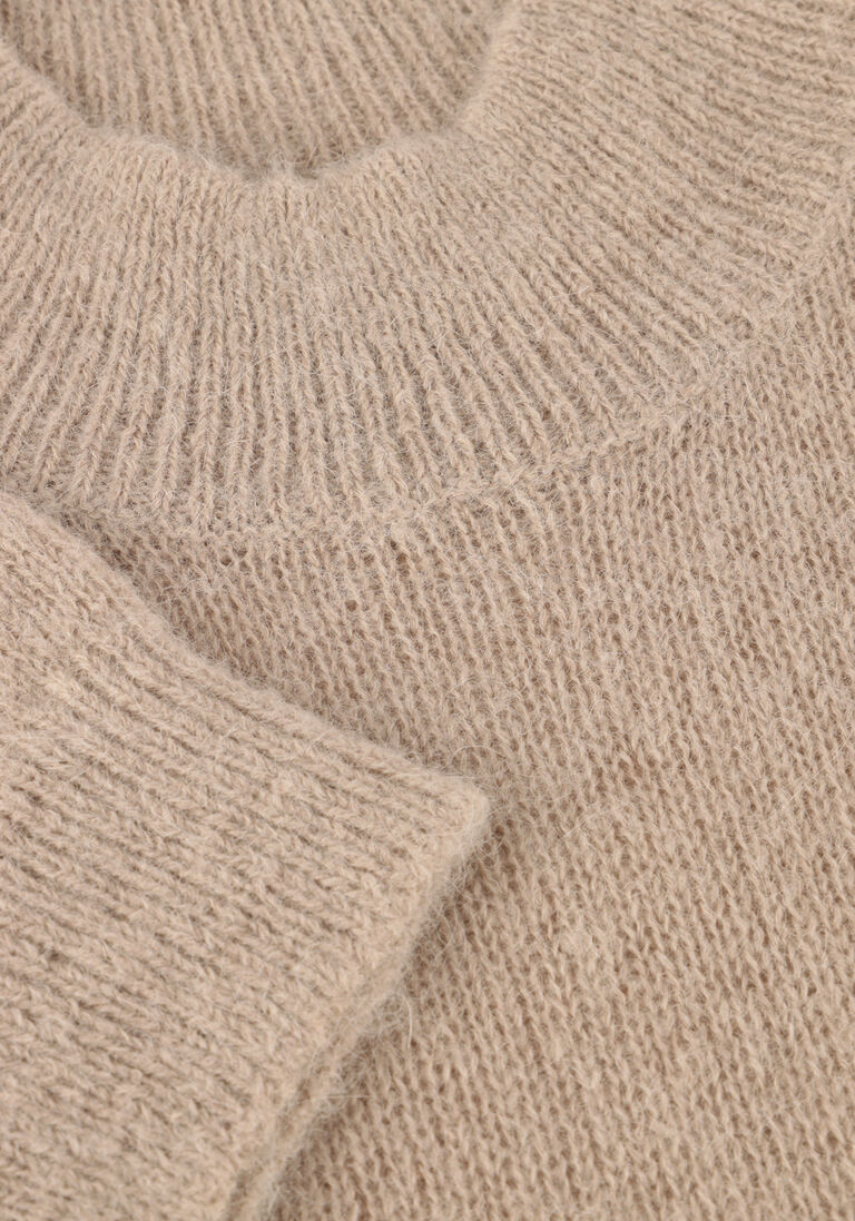 taupe dante6 trui aviel open shoulder sweater