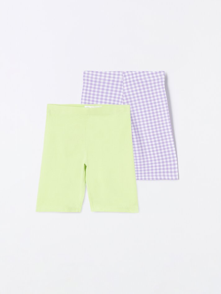 Conjunto de 2 calças de ciclismo combinadas - Light Lima