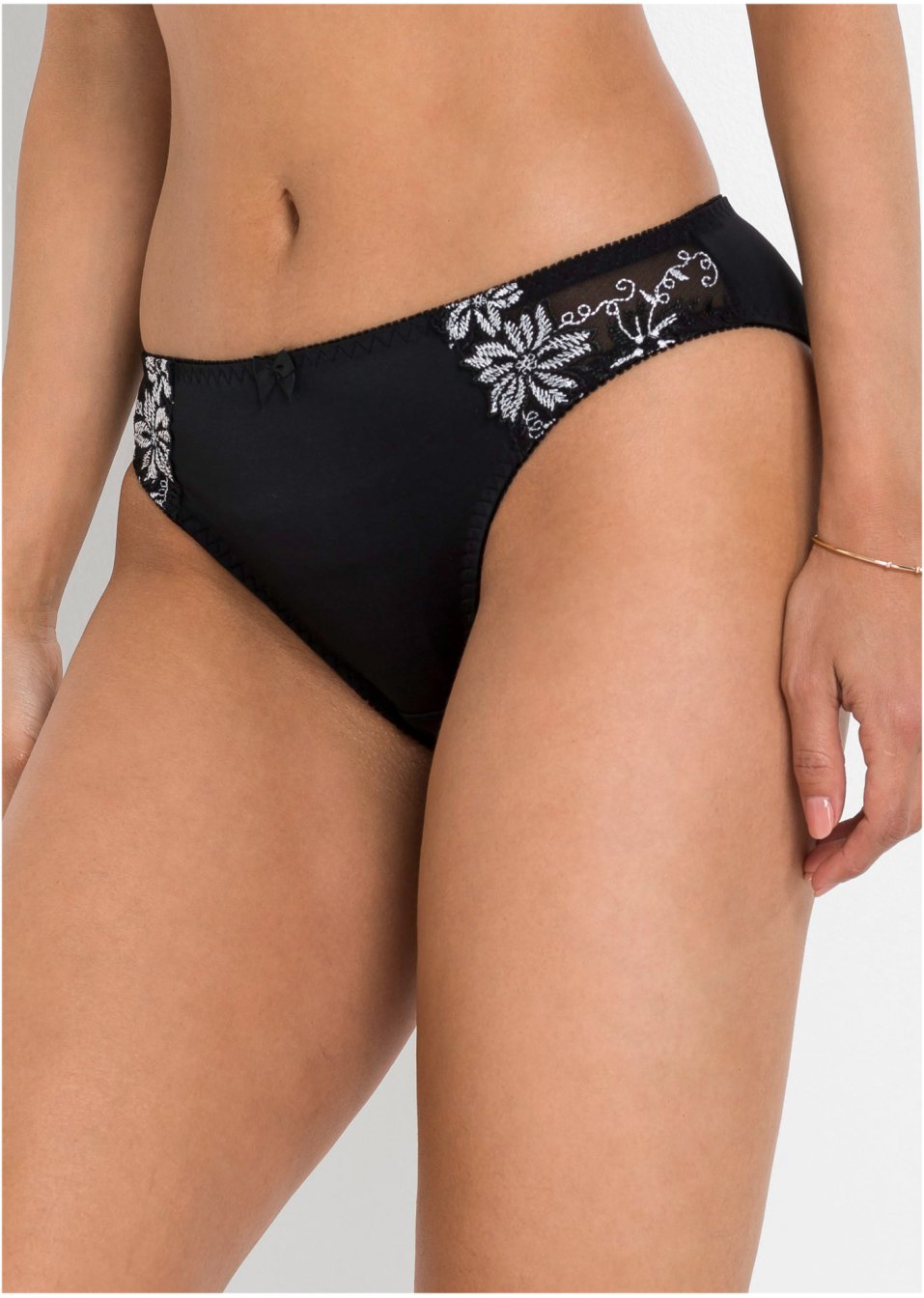 Lot de 2 slips avec broderie