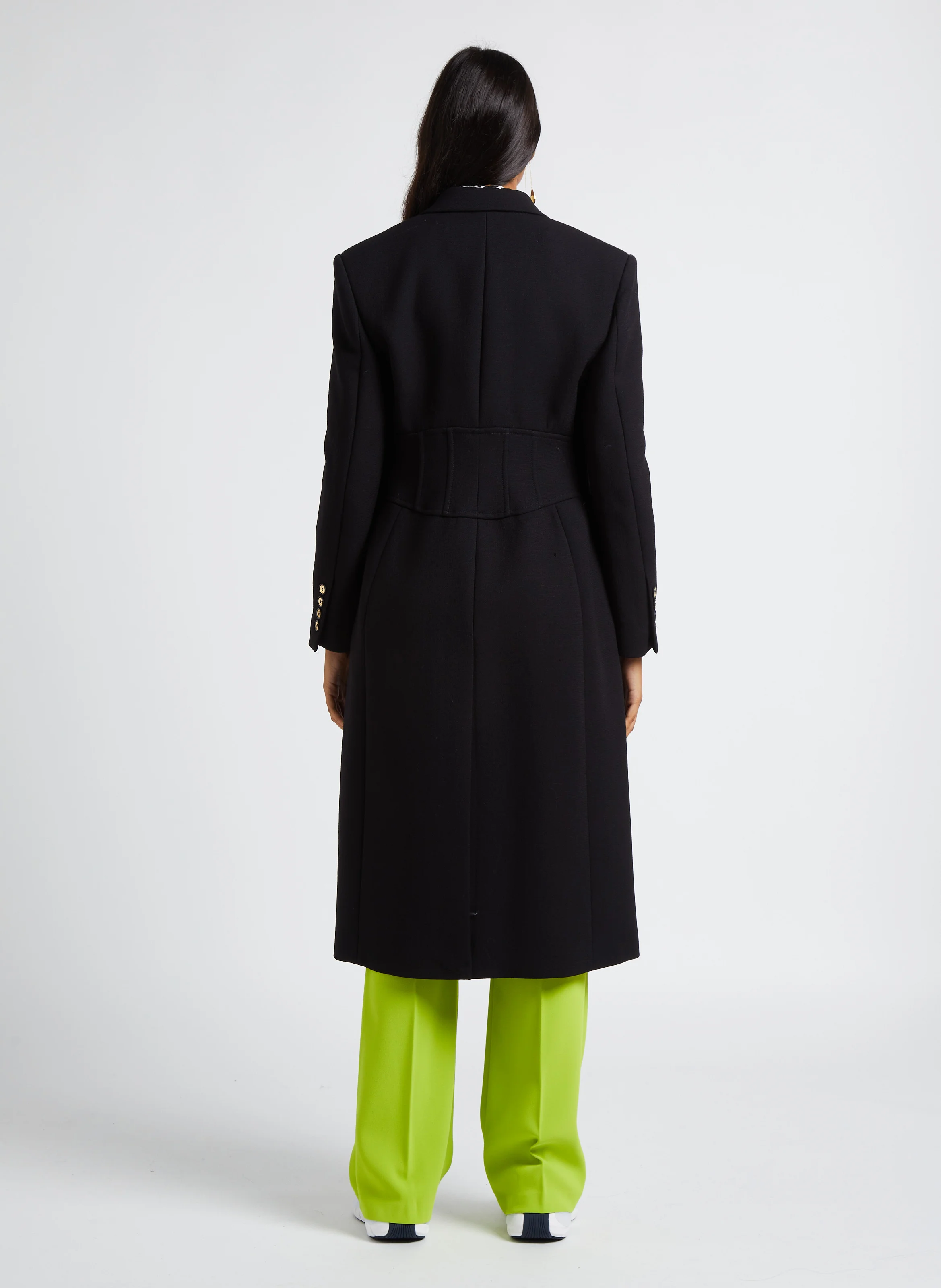 HULKA - Pantalon flare taille haute | Jaune