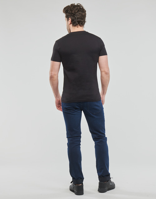 Calvin Klein Jeans - TRANSPARENT STRIPE LOGO TEE - Noir
