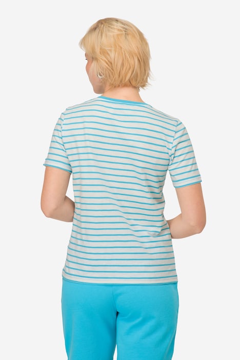 T-Shirt, Möven Print, Rundhals, Halbarm, OEKO-TEX Made in Green