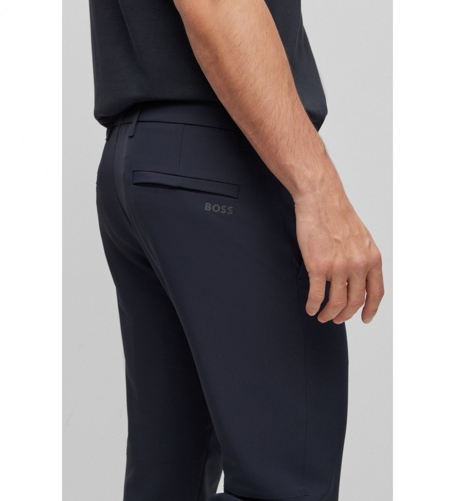 Calça chino slim BOSS Commuter, azul marinho