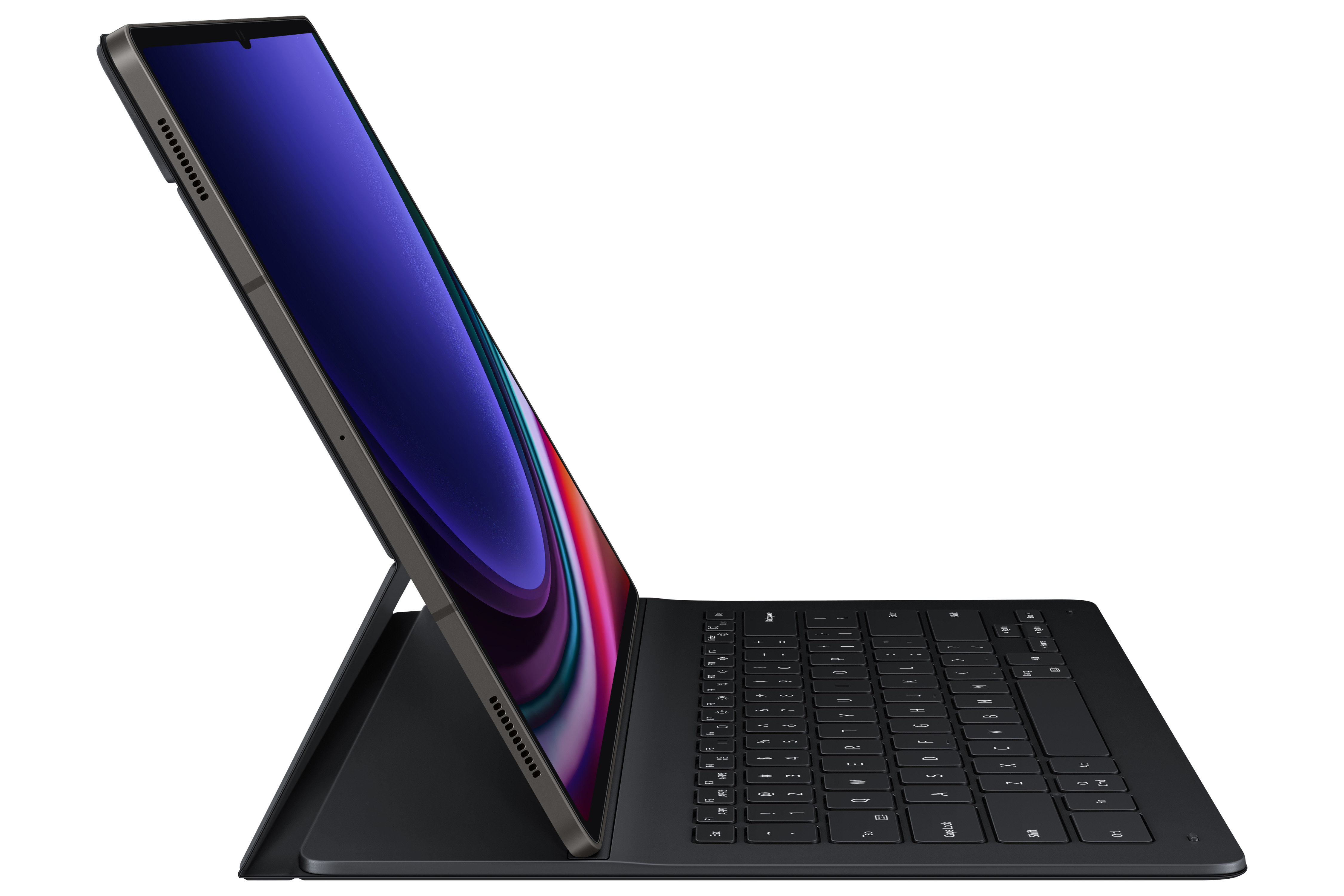 Galaxy Tab S9 Ultra Keyboard Slim Tastatur Case (CH Layout) Book Cover Hülle (EF-DX910BBEGSW) - Schwarz