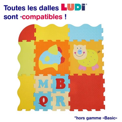Dalle de mousse tapis animaux - LUDI