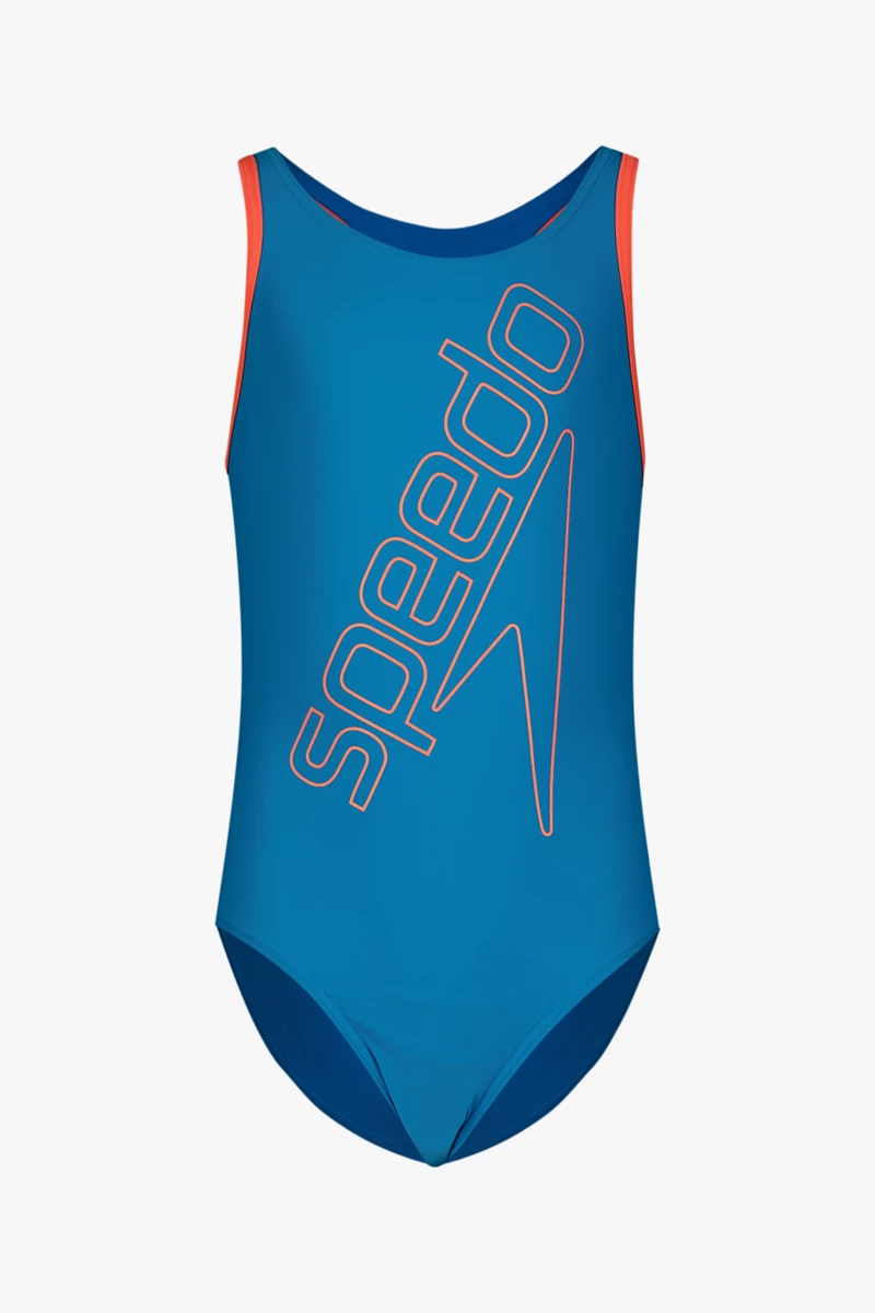 speedo Boom Logo Placement Flyback Mädchen Badeanzug