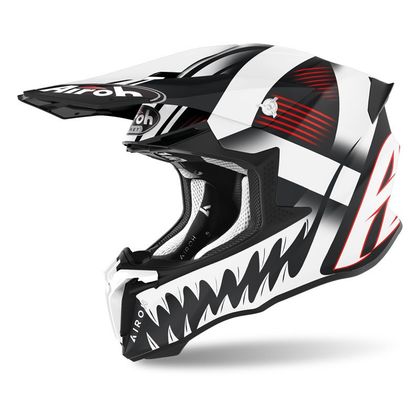 Casque cross Airoh TWIST 2.0 - MASK 2023 - Blanc / Noir