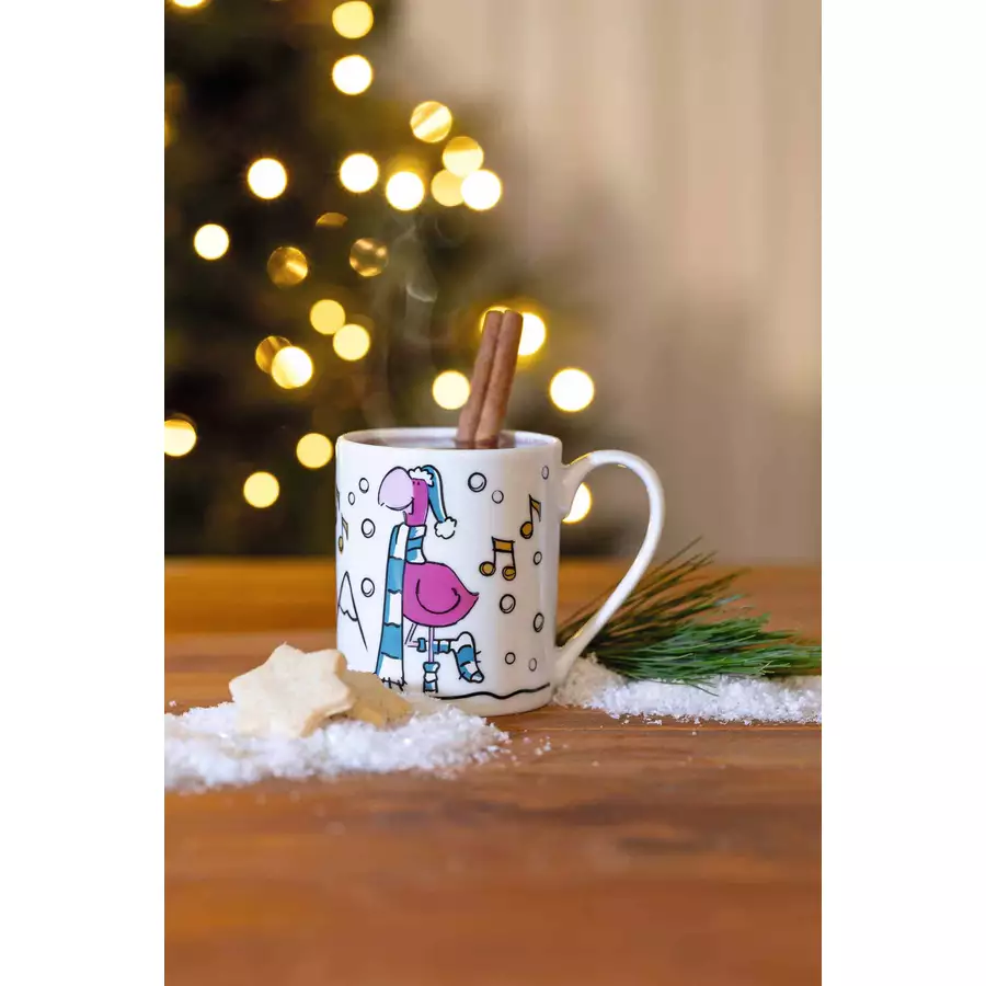 Leonardo Kindertasse Weihnachten Bambini 200 ml pink
