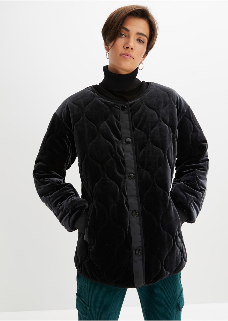 Veste matelassée en velours