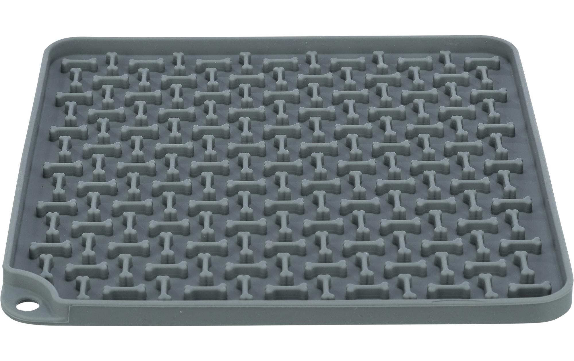 Lick'n'Snack Matte, 20 × 20 cm, DunkelgrauFuttermatte