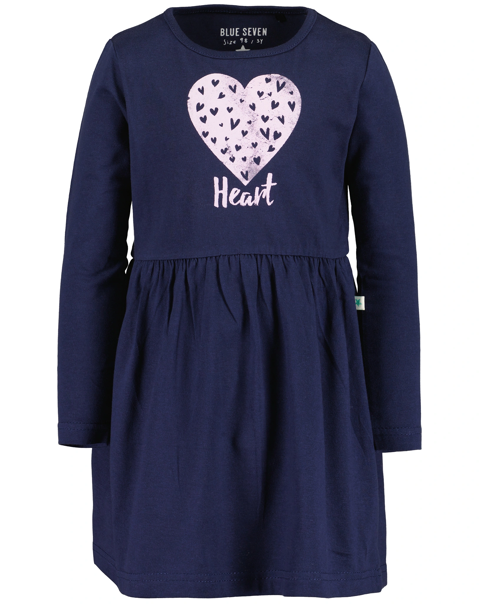 Jersey-Langarmkleid HEART in ultramarin