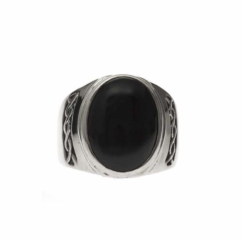 Bague Homme Onyx Massive Argent