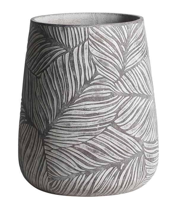 Dehner Kunststein-Vase Stanca, rund