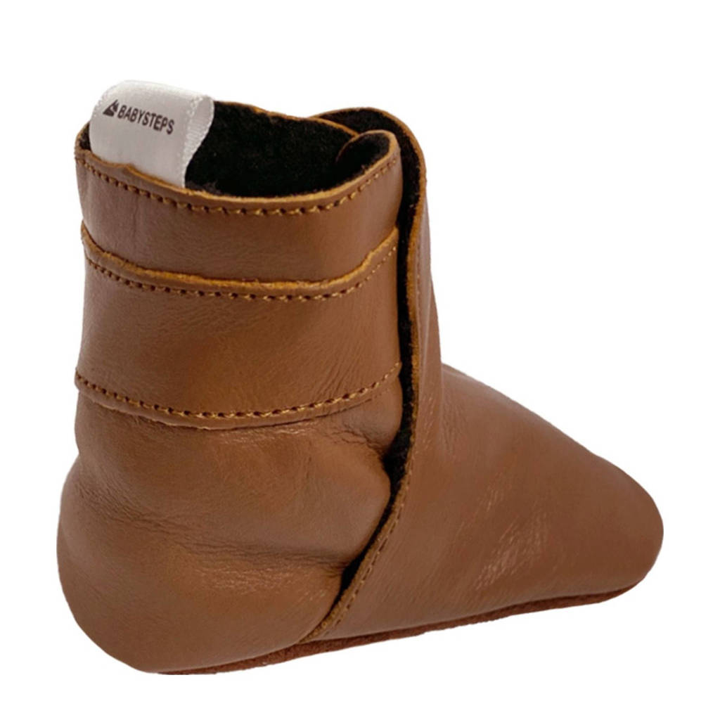 Babysteps leren babyslofjes cognac