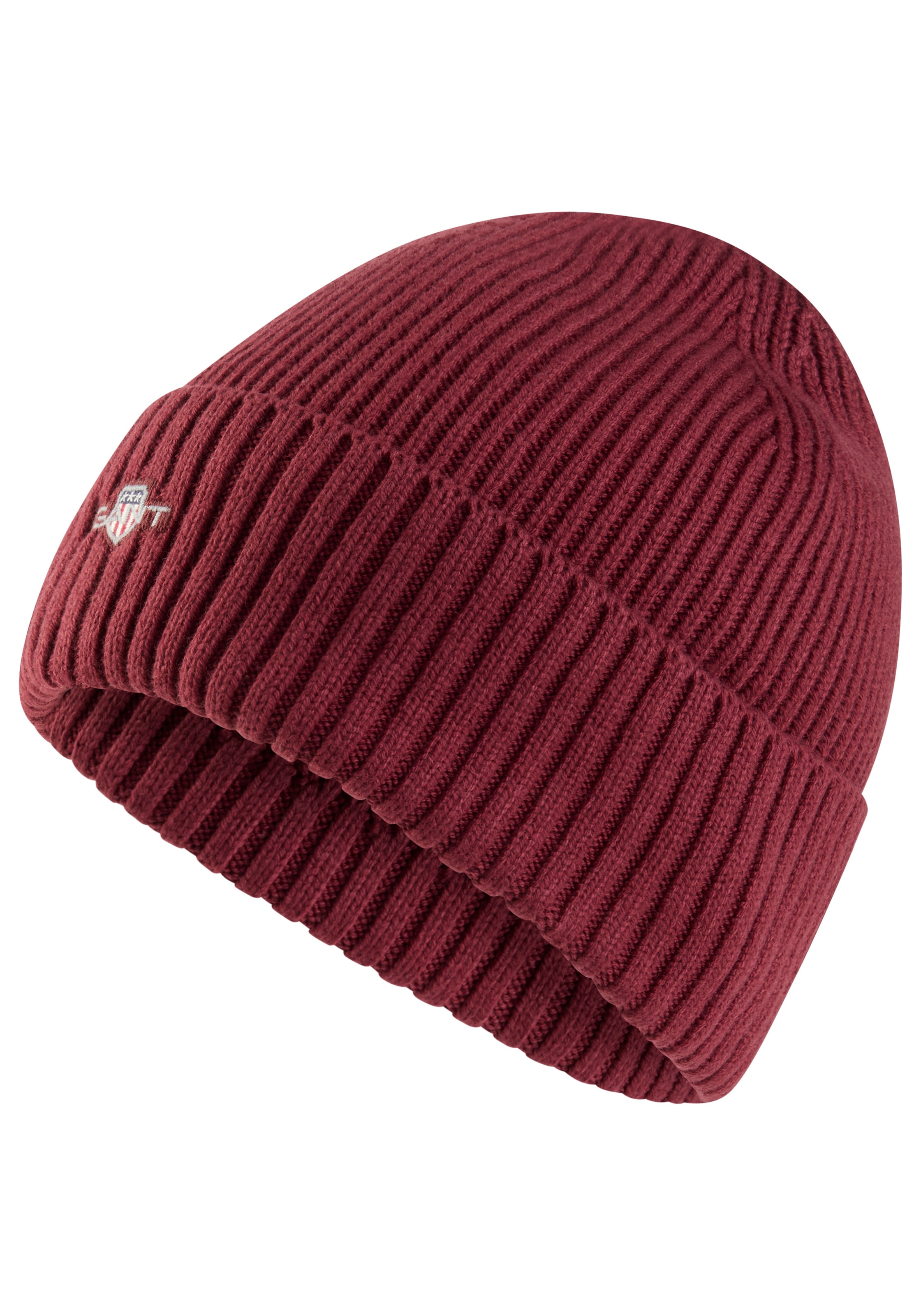 Gant Strickmütze »COTTON BLEND LOGO BEANIE«, Regular fit