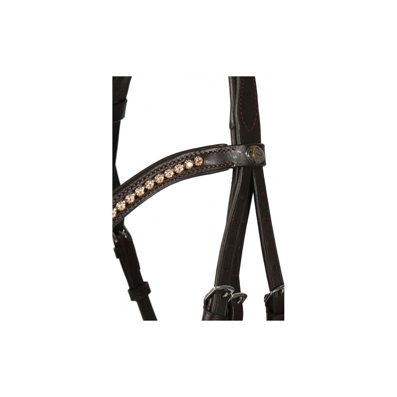 Hans Melzer Horse Equipment Hans Melzer Kandare Mechtersen braun/silber WB EXTRA (KB-Kaltblut)