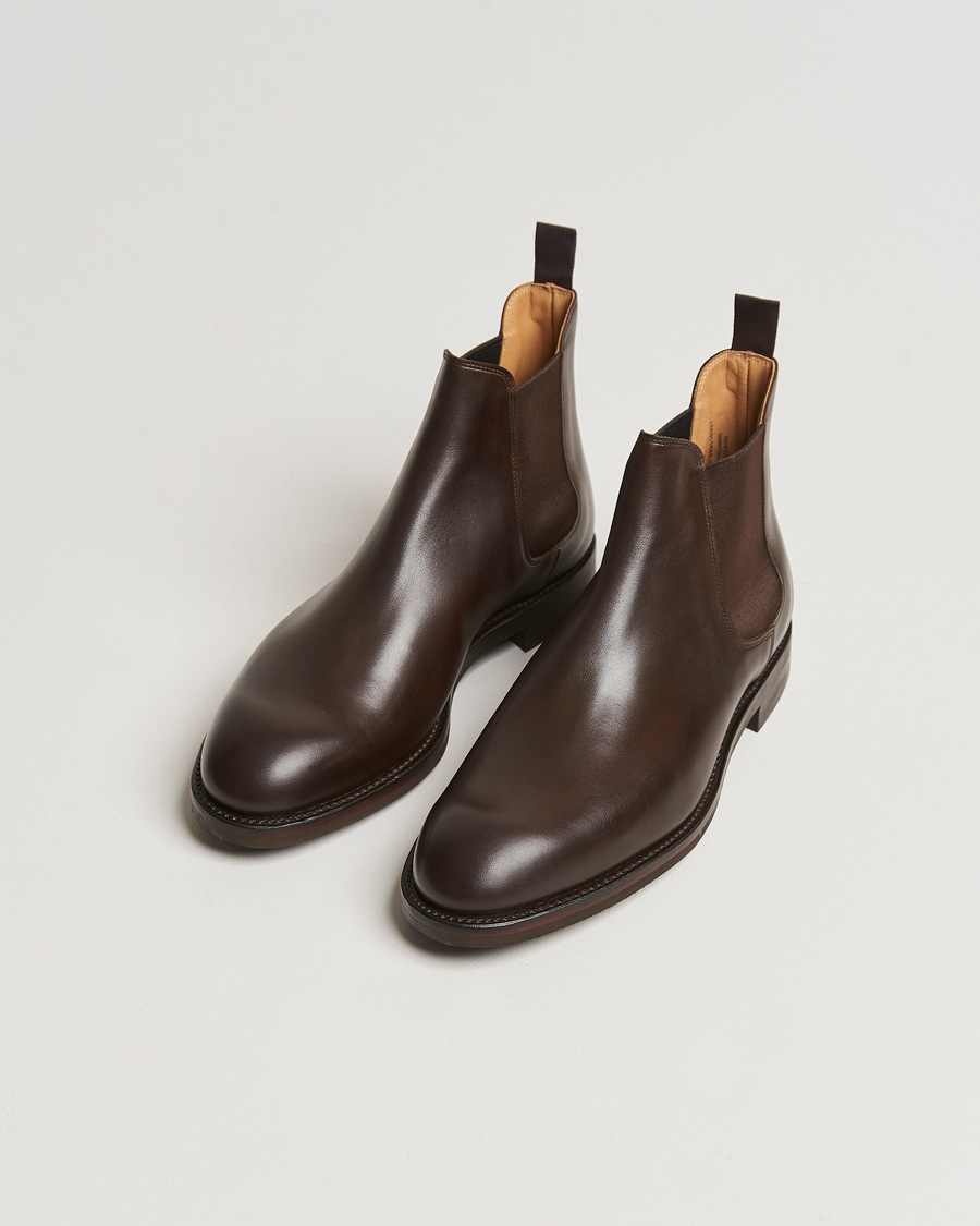 Crockett & Jones Chelsea 5 Dk Brown Wax Calf