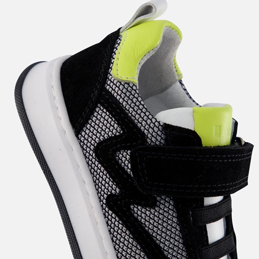 Muyters Velcro Sneakers zwart Leer